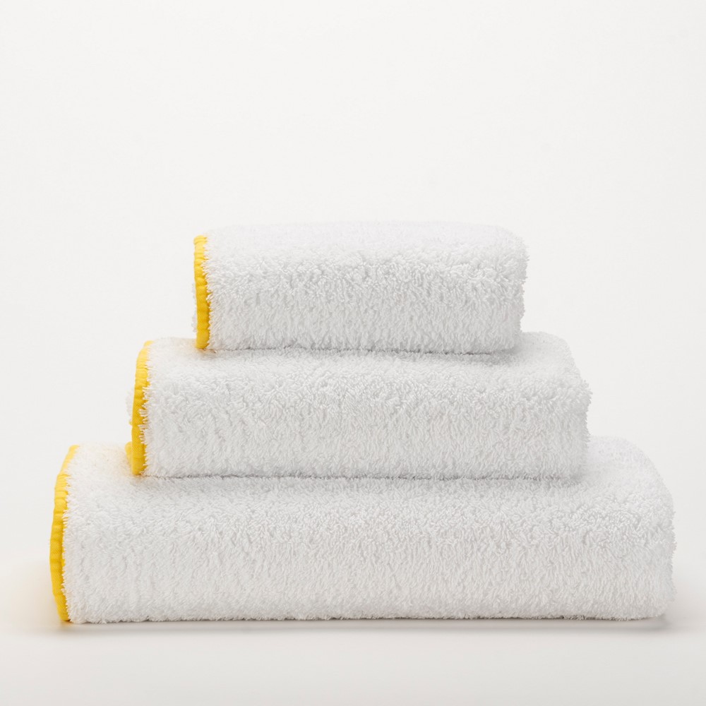 Surf Egyptian Cotton Towels 830 by Designer Abyss & Habidecor in Banane Yellow